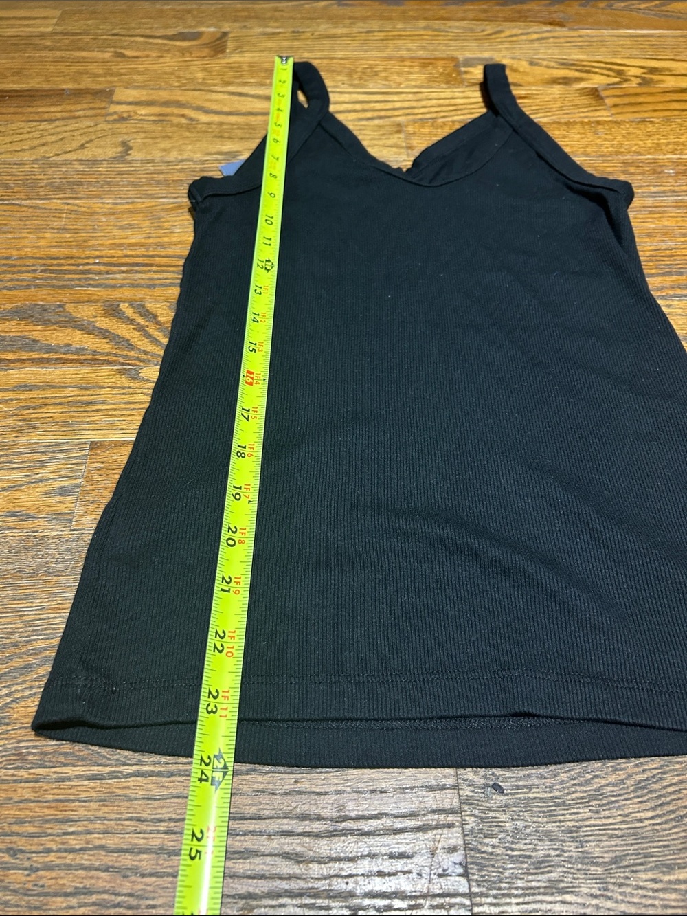 Black Ribbed Tank Top - Picture 4 of 4
